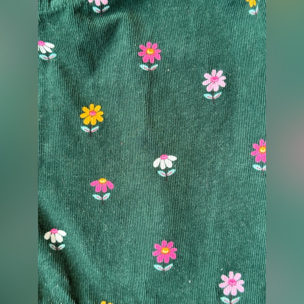 Blueberi Boulevard Floral Corduroy Jumper size 4T - Picture 6 of 9